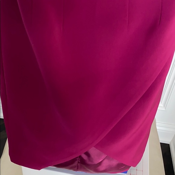 Keepsake Symphonies Magenta Strapless Midi Dress - Picture 6 of 6